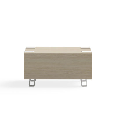 Safco 17.25 Inch Tall Wooden Ready Home Office Stackable Storage Cabinet, Beige - VMInnovations