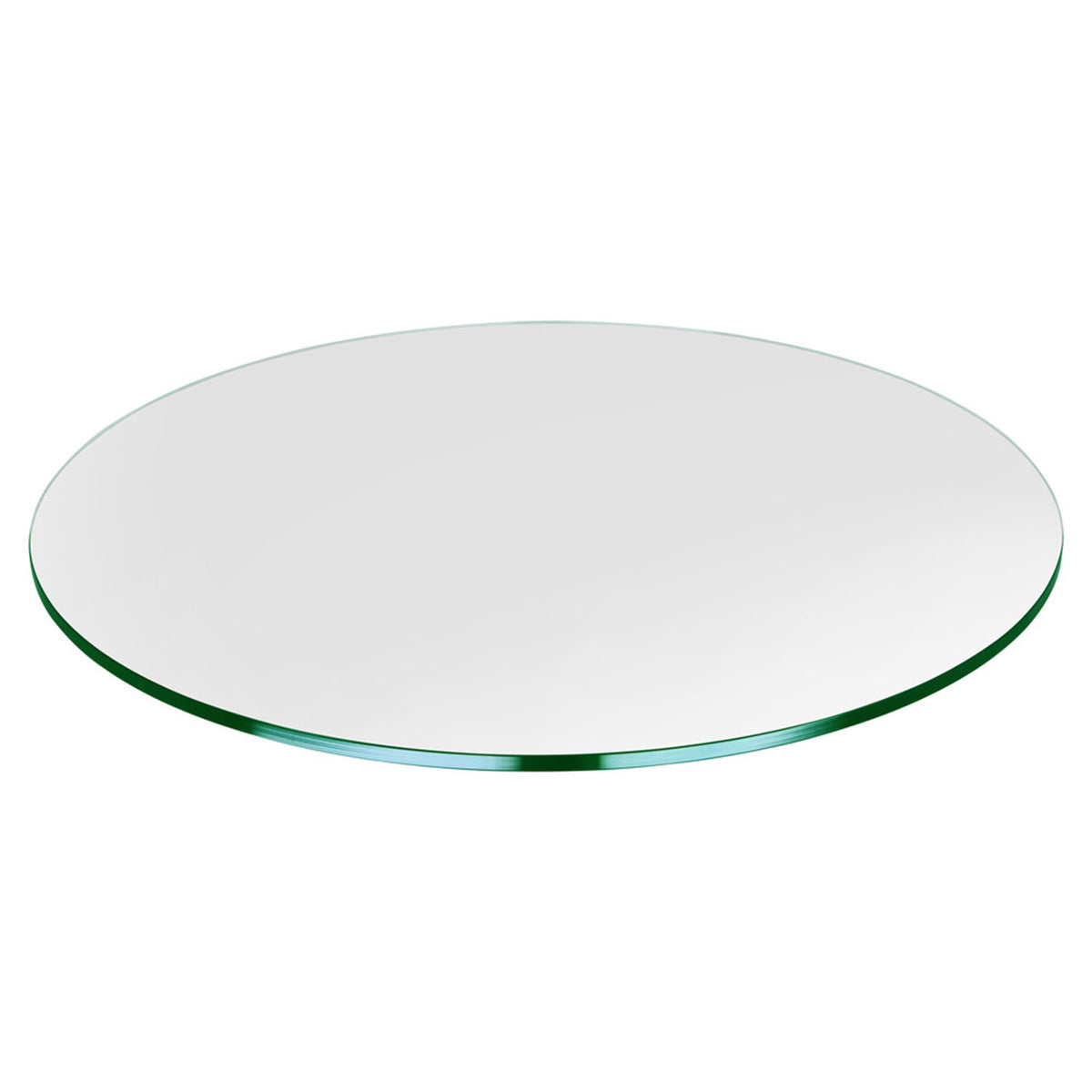 Dulles Glass 22 Inch Flat Polish 3/8 Inch Thick Tempered Glass Table Top (Used)