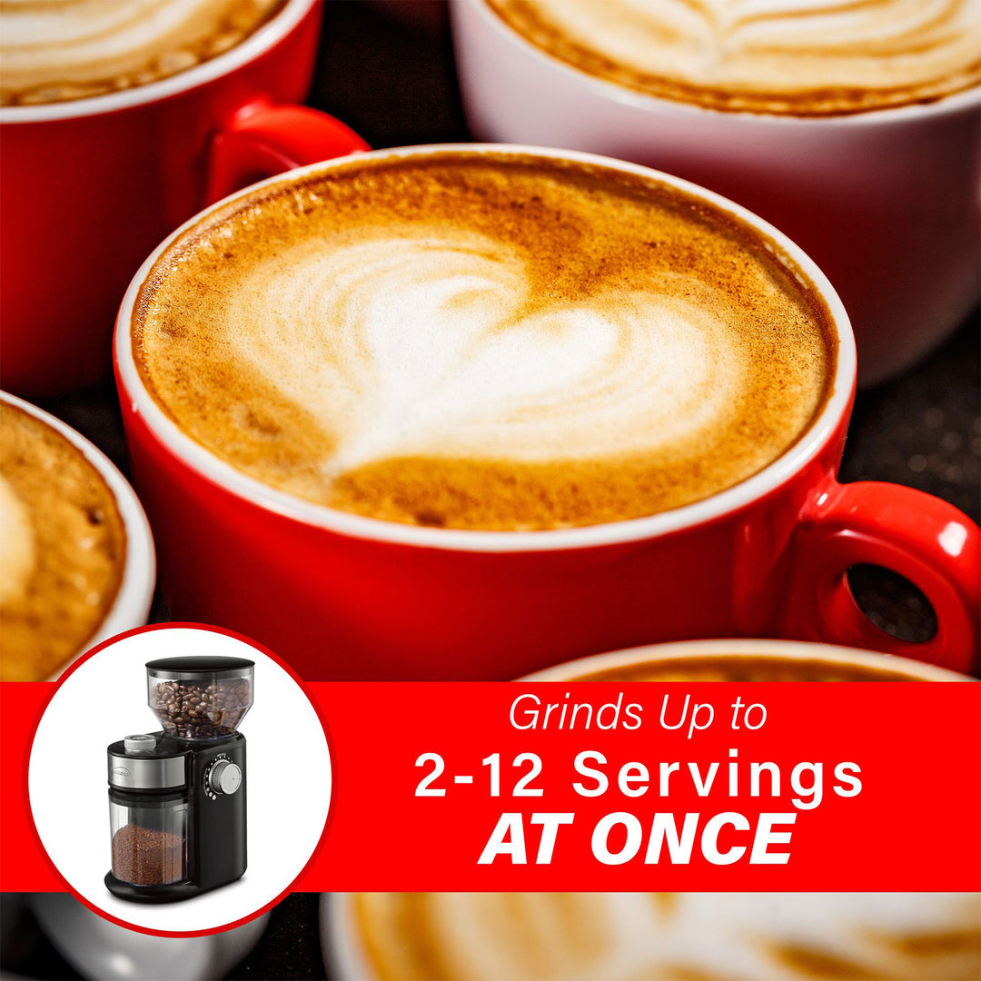 Brentwood 9oz Automatic Burr Coffee Bean Blender Grinder Machine, Black(Used) - VMInnovations