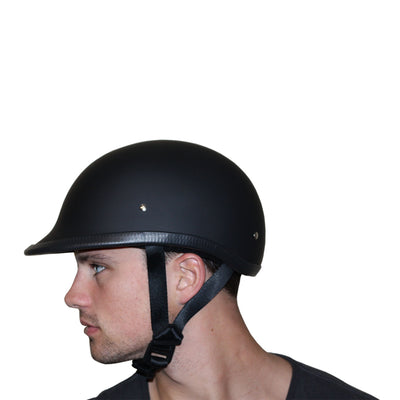 Daytona Helmets DOT Approved Half Helmet Hawk, X-Large, Dull Black (Open Box) - VMInnovations