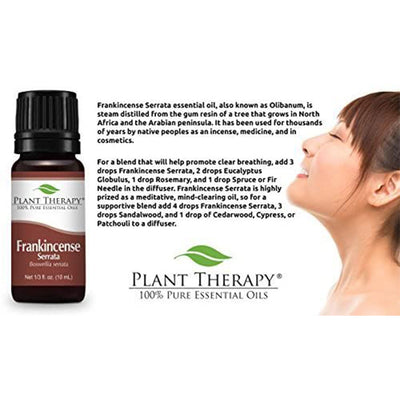 Plant Therapy Diffusible Essential Oil, 3.3 Oz, Organic Frankincense Serrata - VMInnovations