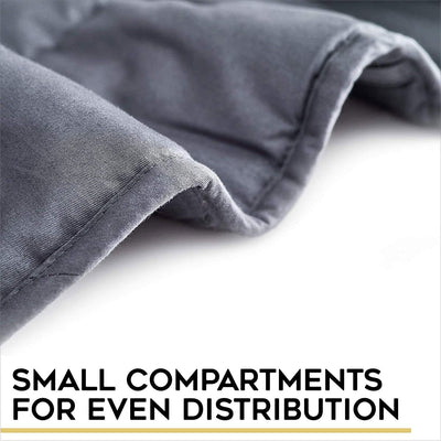 YnM Cotton Weighted Blanket & Duvet for Queen & King Beds, Grey (Open Box) - VMInnovations