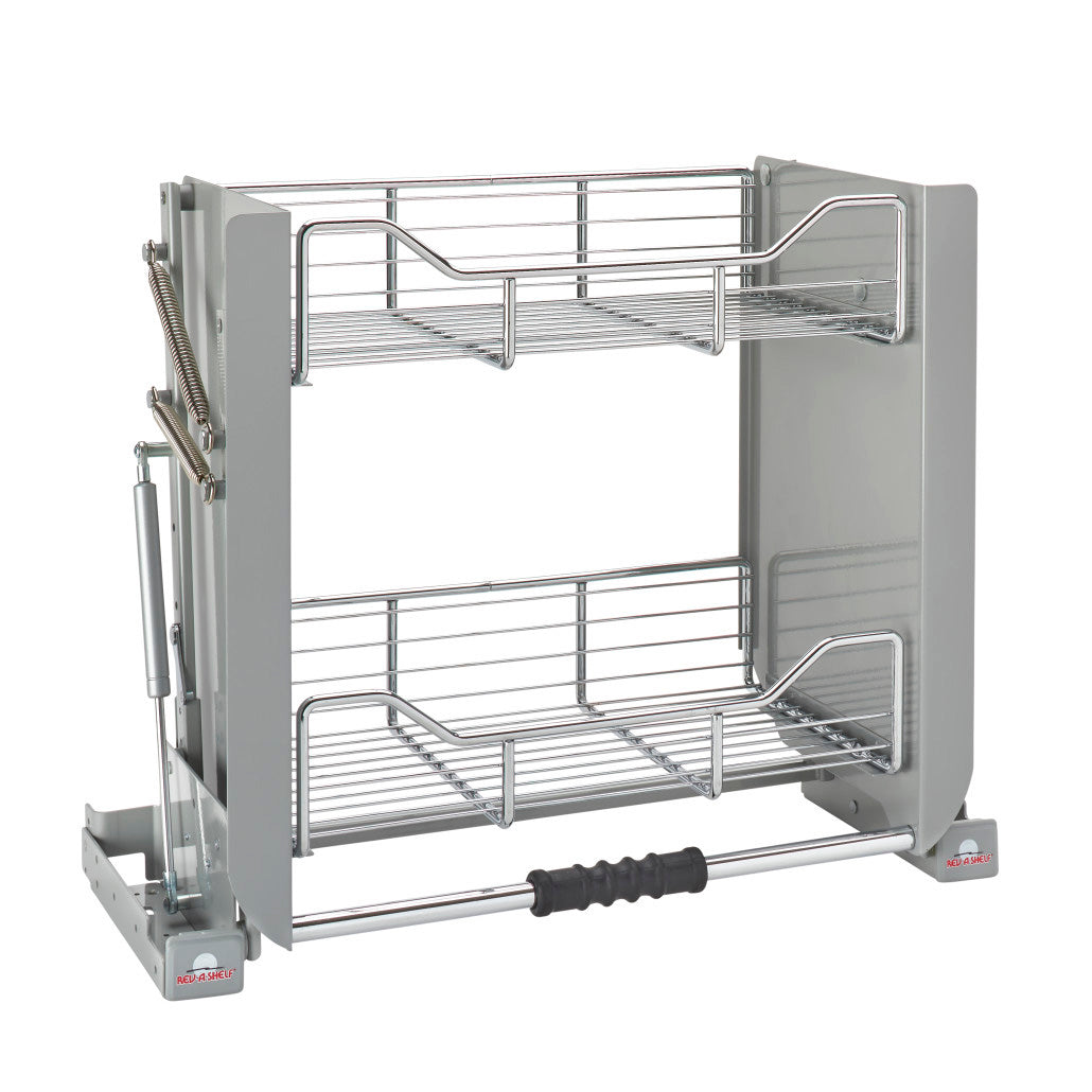 Rev-A-Shelf 5PD-24CRN 24" Chrome Convenient Wall Cabinet Pull-Down Shelf System