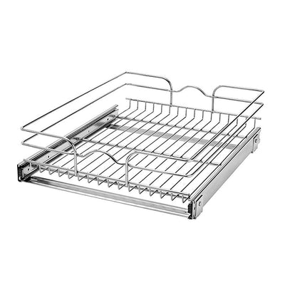 Rev-A-Shelf 18 Inch Wide 22 Inch Deep Cabinet Pull Out Wire Basket (Open Box)