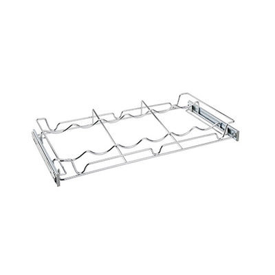 Rev-A-Shelf Sidelines 5WBR-24CR-1 24 Inch Chrome Wire Pullout Cabinet Wine Rack
