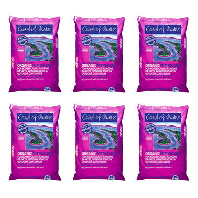 Coast of Maine Bar Harbor Blend Organic Potting Soil, 2 Cubic Feet (6 Pack) - VMInnovations