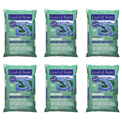 Coast of Maine Castine Blend Raised Bed Gardening Soil Mix, 1 Cu Ft (6 Pack)