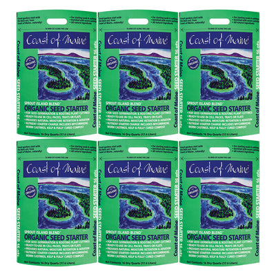 Coast of Maine Organic Seed Starter for Root Plant Cuttings, 16 Qt (6 Pack) - VMInnovations