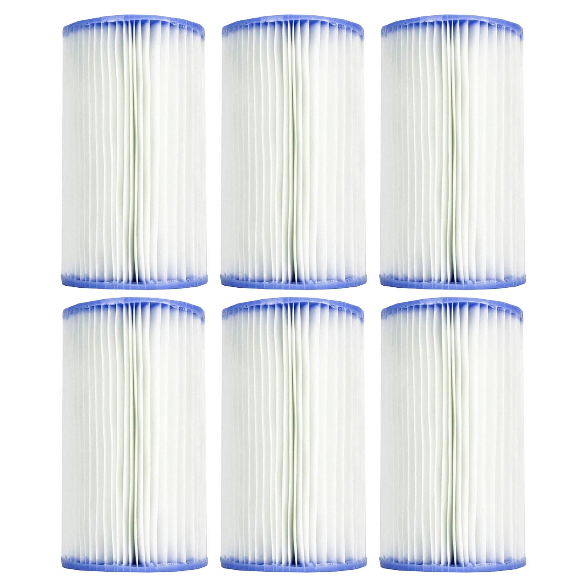 Intex 29005E Swimming Pool Type B Replacement Filter Pump Cartridge (6 Pack) - VMInnovations