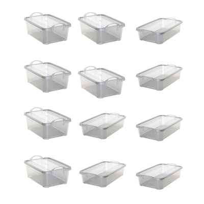 Life Story 14 Qt Plastic Box (6 Pack) with 34 Qt Storage Container (6 Pack)