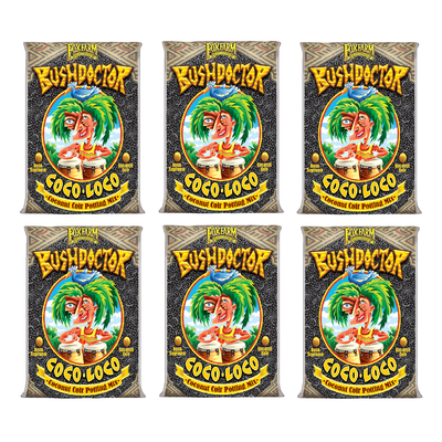FoxFarm Bush Doctor Coco Loco Plant Garden Potting Soil, 2 Cubic Ft. (6 Pack)