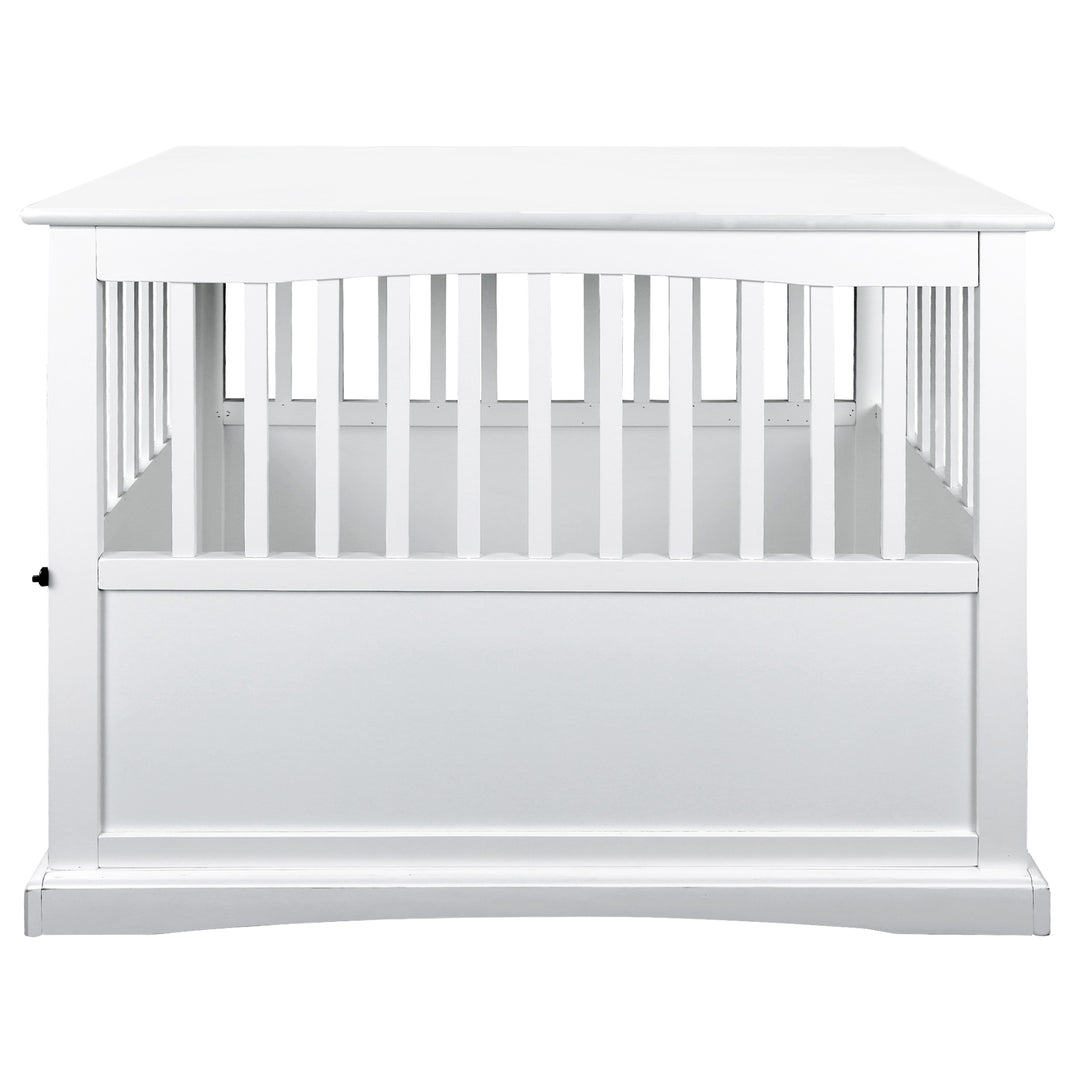 Casual Home White Wooden Pet Crate End Table 27.75 Inches High (Open Box) - VMInnovations