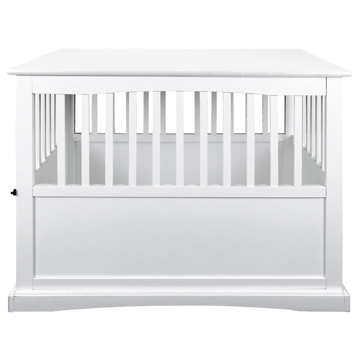 Casual Home White Wooden Pet Crate End Table 27.75 Inches High (Open Box) - VMInnovations