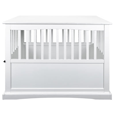 Casual Home White Wooden Pet Crate End Table 27.75 Inches High (Open Box) - VMInnovations