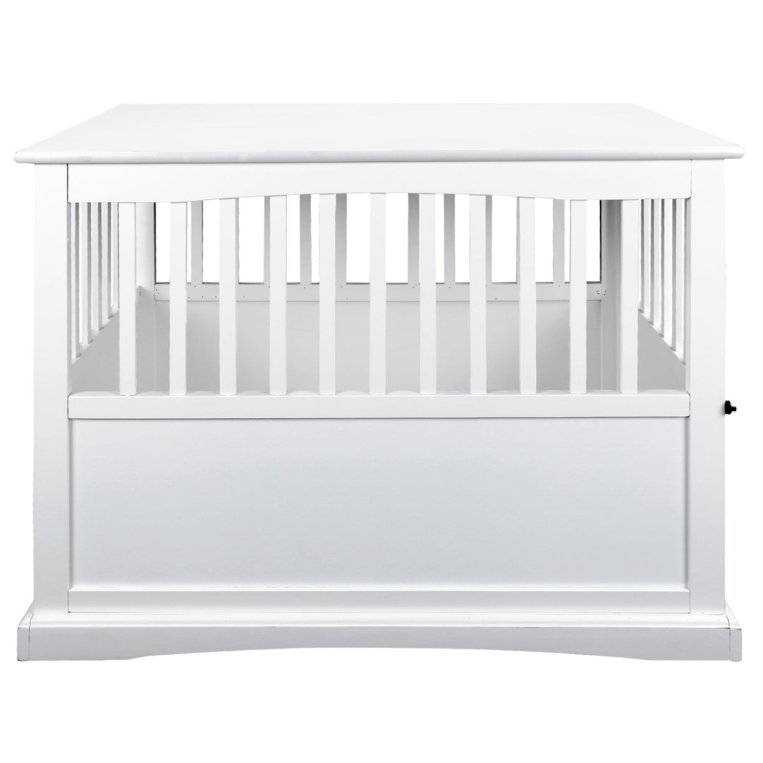 Casual Home White Wooden Pet Crate End Table 27.75 Inches High (Open Box) - VMInnovations