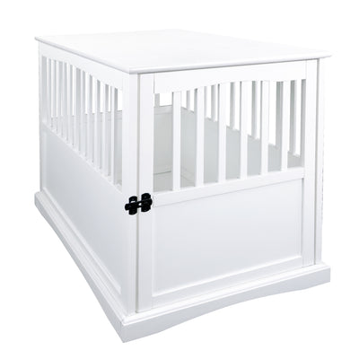 Casual Home White Wooden Pet Crate End Table 27.75 Inches High (For Parts) - VMInnovations