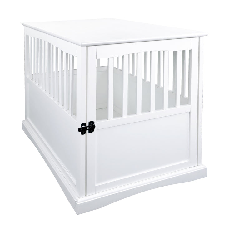 Casual Home White Wooden Pet Crate End Table 27.75 Inches High (Open Box) - VMInnovations