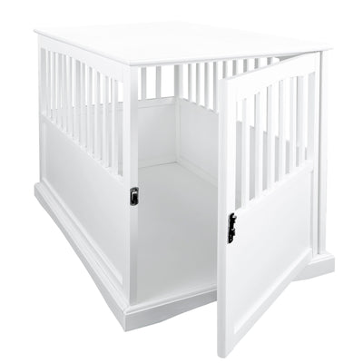 Casual Home White Wooden Pet Crate End Table 27.75 Inches High (For Parts) - VMInnovations