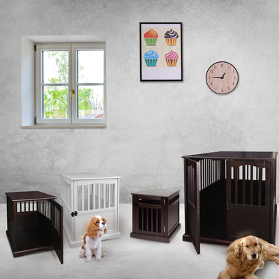 Casual Home White Wooden Pet Crate End Table 27.75 Inches High (For Parts) - VMInnovations