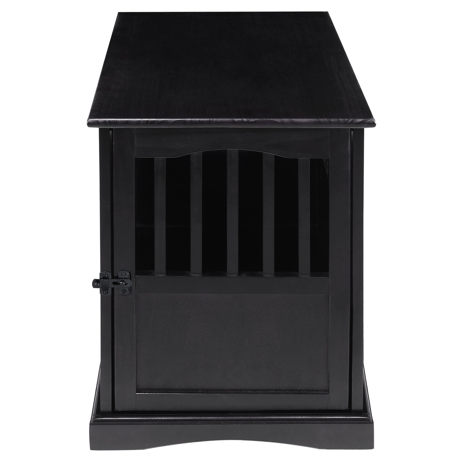 Casual Home Pet Crate End Table w/ Latch for Medium Sized Pets, Black (Open Box) - VMInnovations