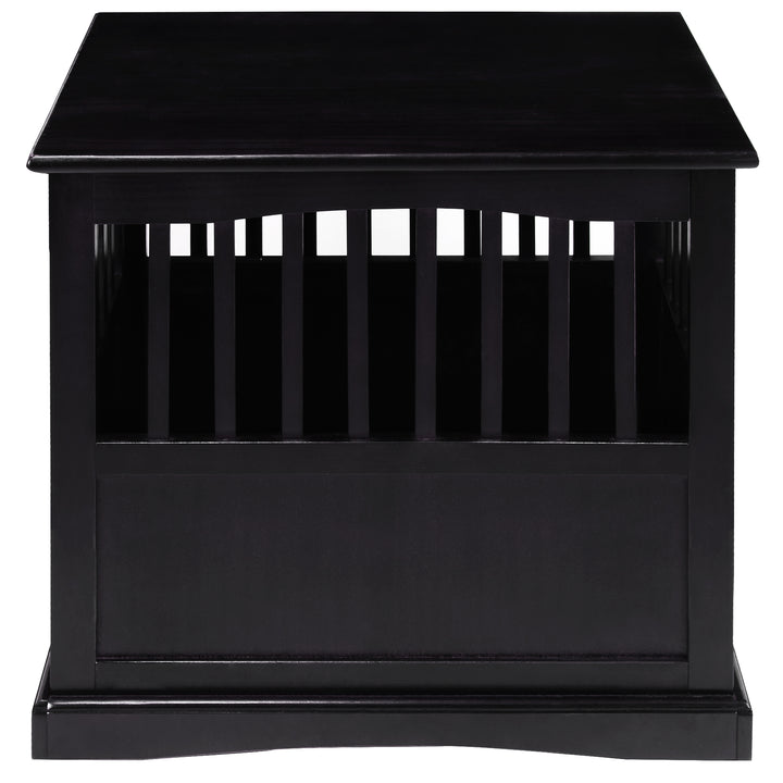 Casual Home Pet Crate End Table w/ Latch for Medium Sized Pets, Black (Open Box) - VMInnovations