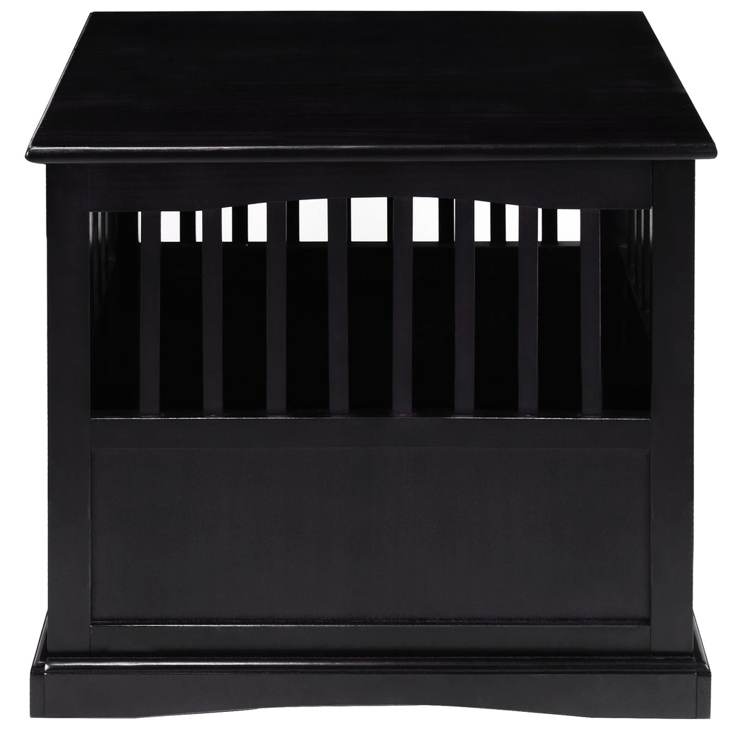 Casual Home Pet Crate End Table w/ Latch for Medium Sized Pets, Black (Open Box) - VMInnovations