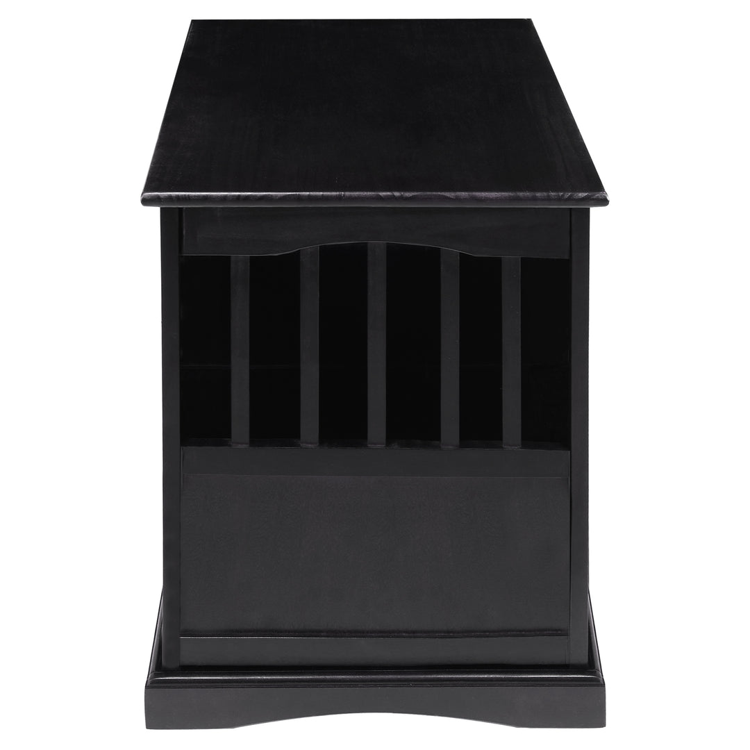 Casual Home Pet Crate End Table w/ Latch for Medium Sized Pets, Black (Open Box) - VMInnovations