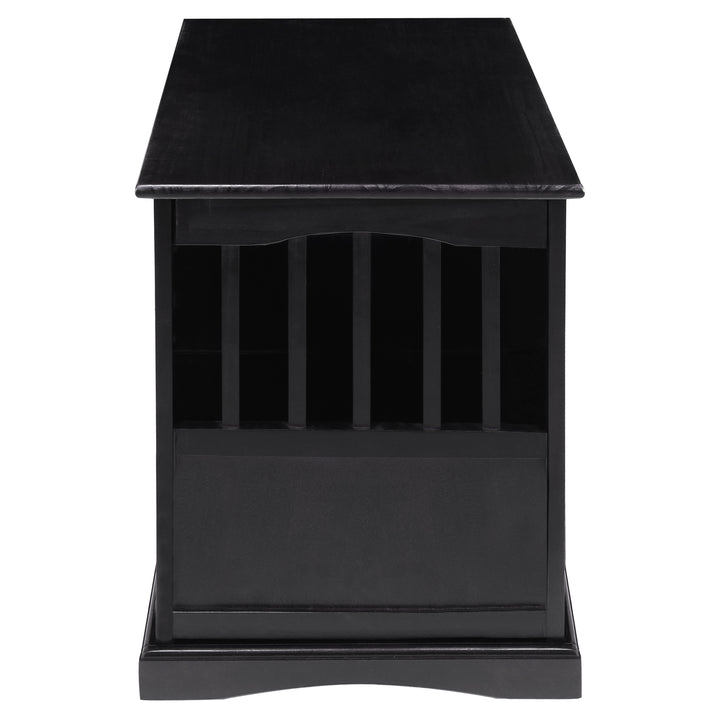 Casual Home Pet Crate End Table w/ Latch for Medium Sized Pets, Black (Open Box) - VMInnovations