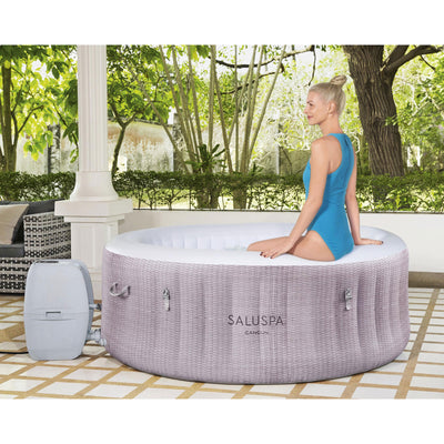 Bestway SaluSpa 71x26" 4 Person Inflatable Hot Tub with Algaecide Pool Treatment - VMInnovations
