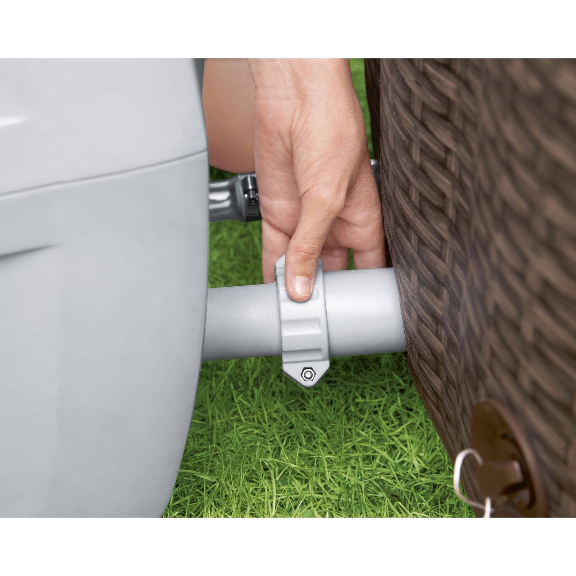 Bestway SaluSpa St Moritz Hot Tub & PureSpa Cup Holder w/ Refreshment Tray