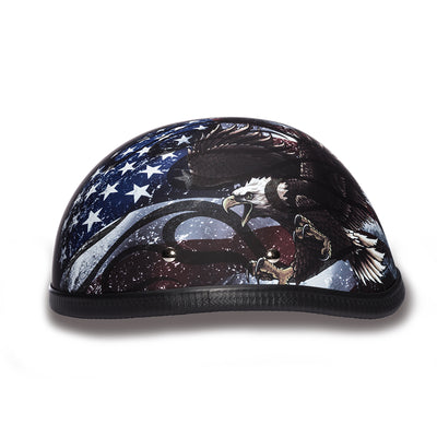 Daytona Helmets Premium Classic Eagle Novelty Motorcycle Helmet, Stars & Stripes