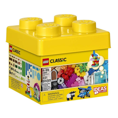 LEGO Classic Small Creative Bricks Kids 221 Piece Building Box Set (Open Box)