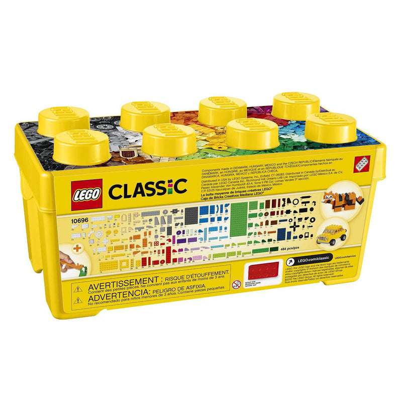 LEGO Classic Medium Creative Bricks Kids 484 Piece Building Box Set | 10696
