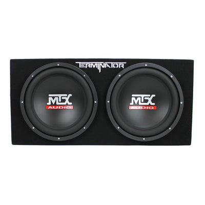 MTX TNE212D 12" 1200W Dual Loaded Car Subwoofer and Boss 1100W Amplifier w/  Kit - VMInnovations