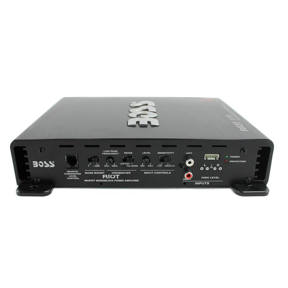 MTX TNE212D 12" 1200W Dual Loaded Car Subwoofer and Boss 1100W Amplifier w/  Kit - VMInnovations