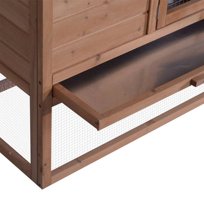 Lovupet 6010-1305 Pet Supplies Wood Fenced House Pet Cage for Small Animals