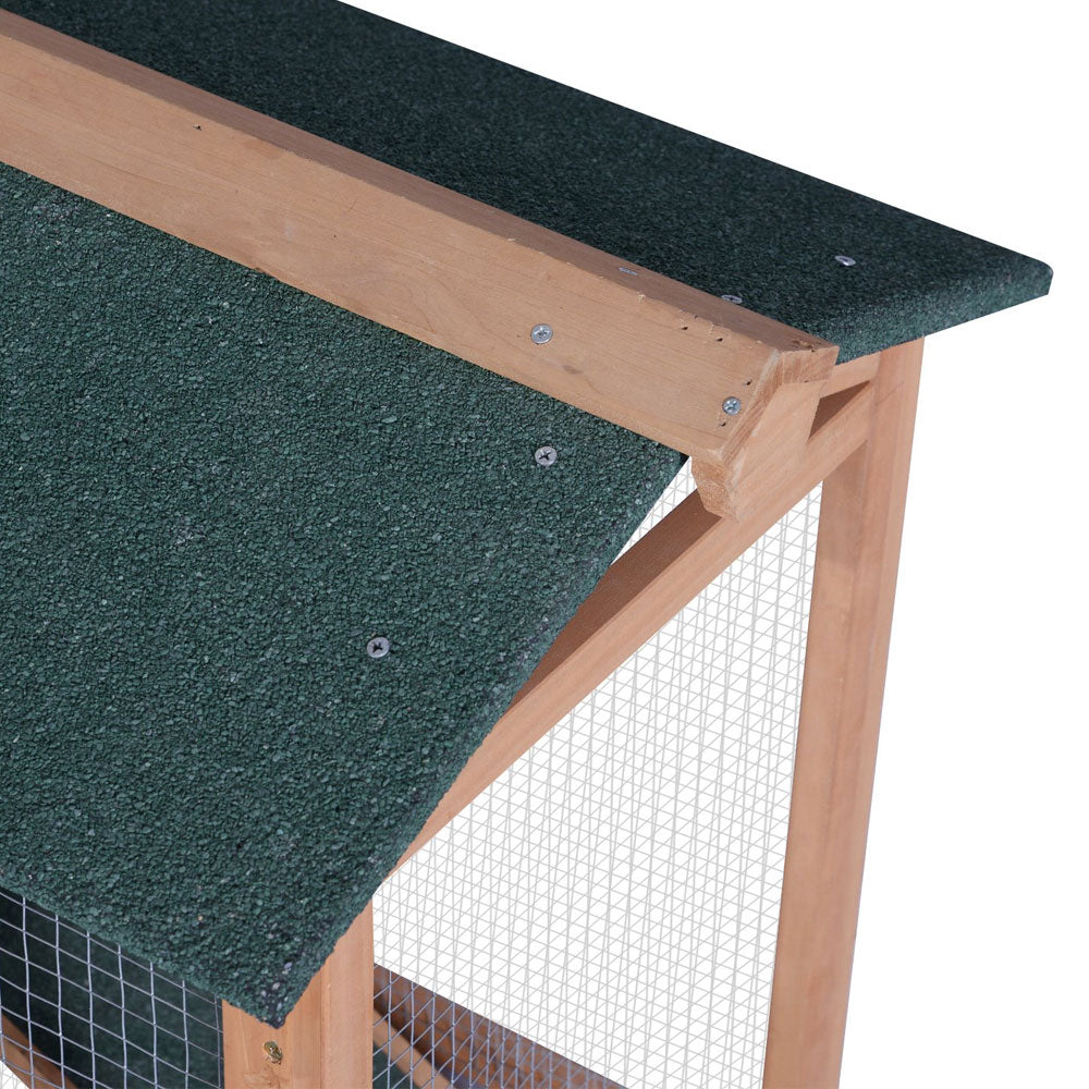 Lovupet 6010-1305 Pet Supplies Wood Fenced House Pet Cage for Small Animals