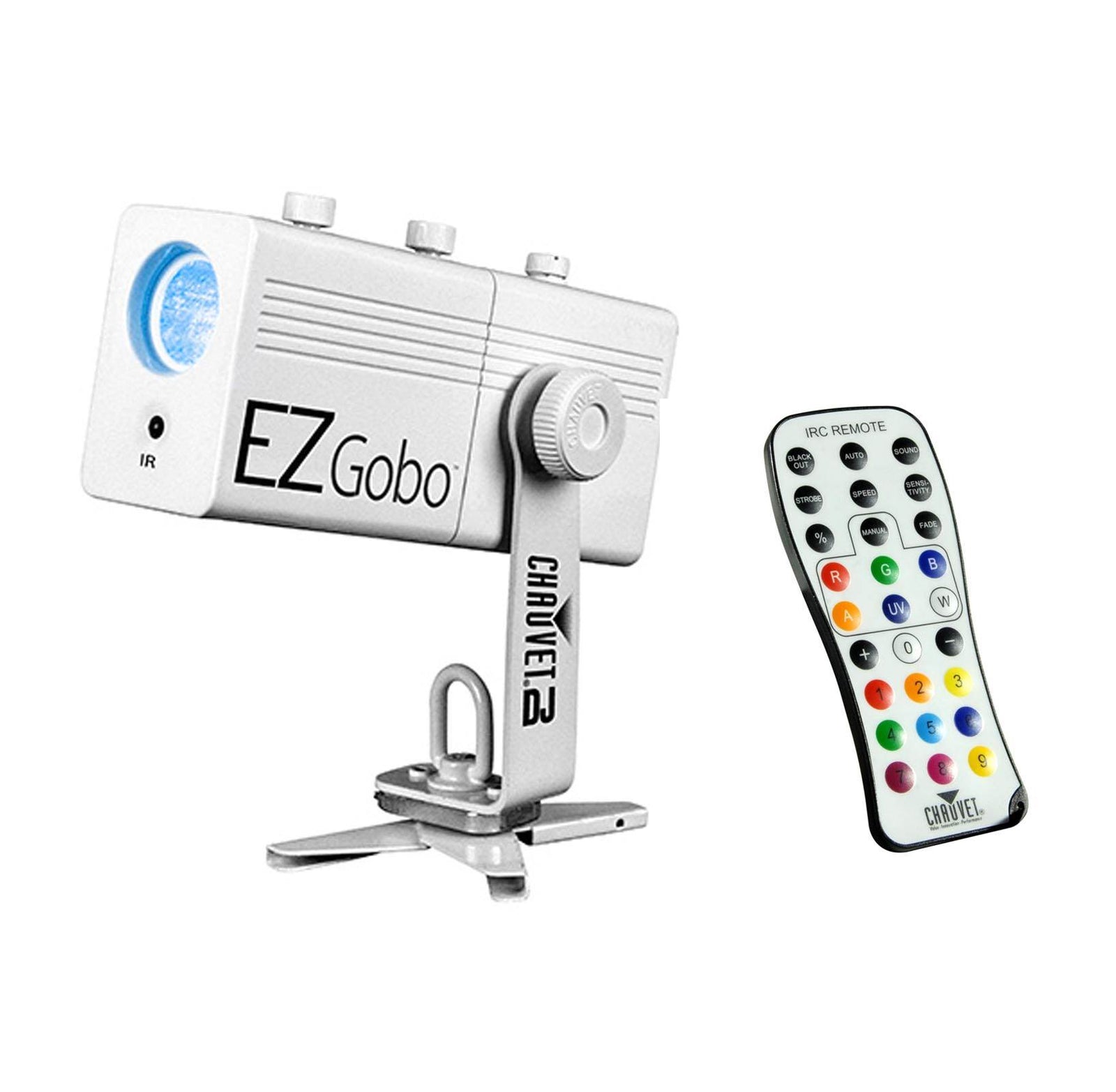 Chauvet DJ EZGobo Battery Powered LED Wedding Logo Projector with IRC-6 Remote - VMInnovations