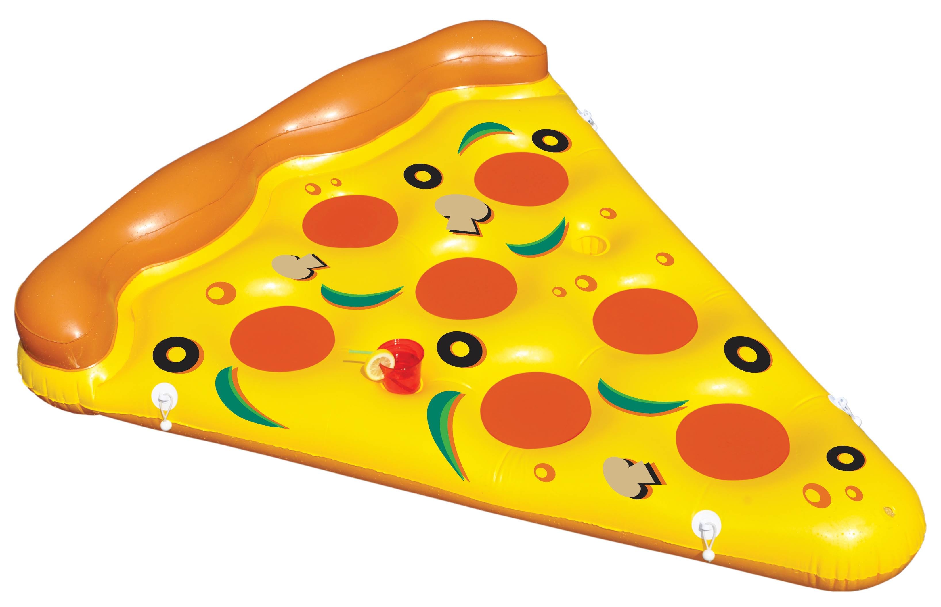 NEW Swimline 90645 Pool Inflatable Pizza Slice Float Raft w/ 12 Volt Air Pump