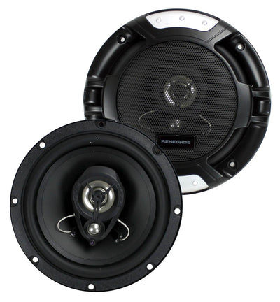 4) Renegade RX62 6.5" 600W Speakers Black+ 2) 6.5" 12KMTED Dual Tower Enclosures