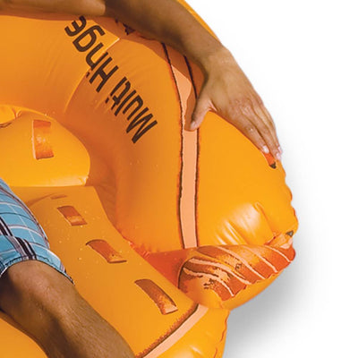 Swimline Giant Inflatable 62 Inch Baseball Glove Swimming Pool Float + 12V Pump - VMInnovations
