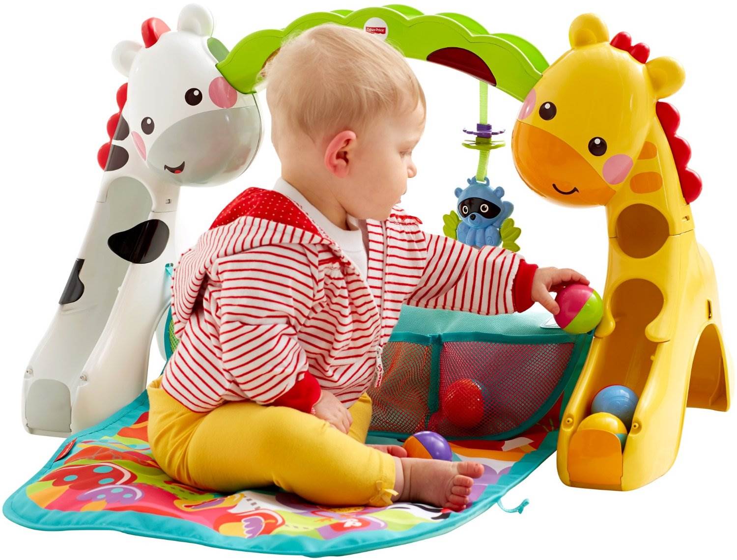 Fisher-Price Newborn-to-Toddler Three Stages Floor Play Gym | CCB70 - Open Box