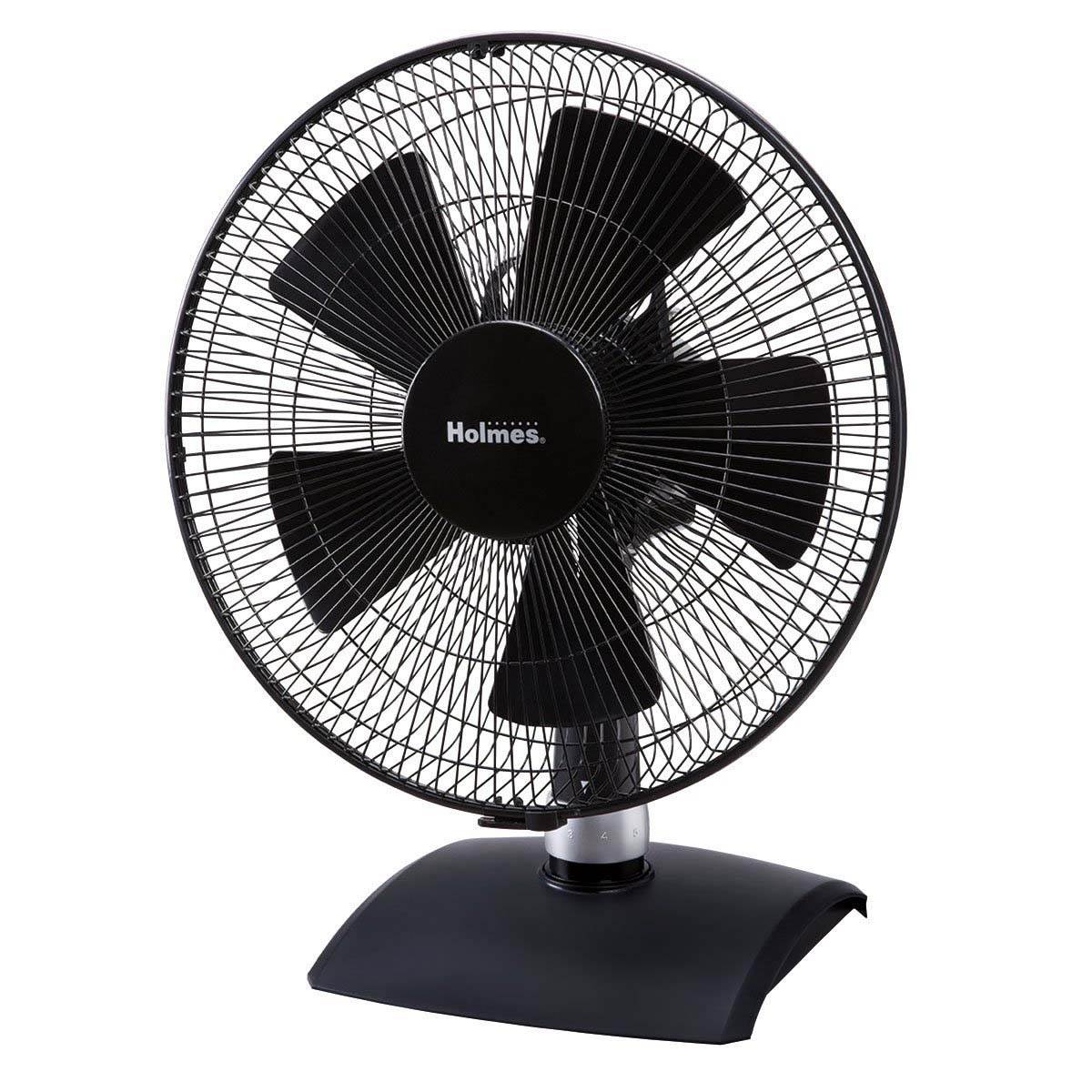 Holmes HDF12235-BM Oscillating 5-Speed Table Home Office Fan 12-Inch - Open Box
