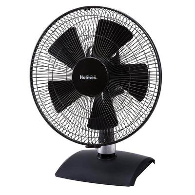 Holmes HDF12235-BM Oscillating 5-Speed Table Home Office Fan 12-Inch - Open Box