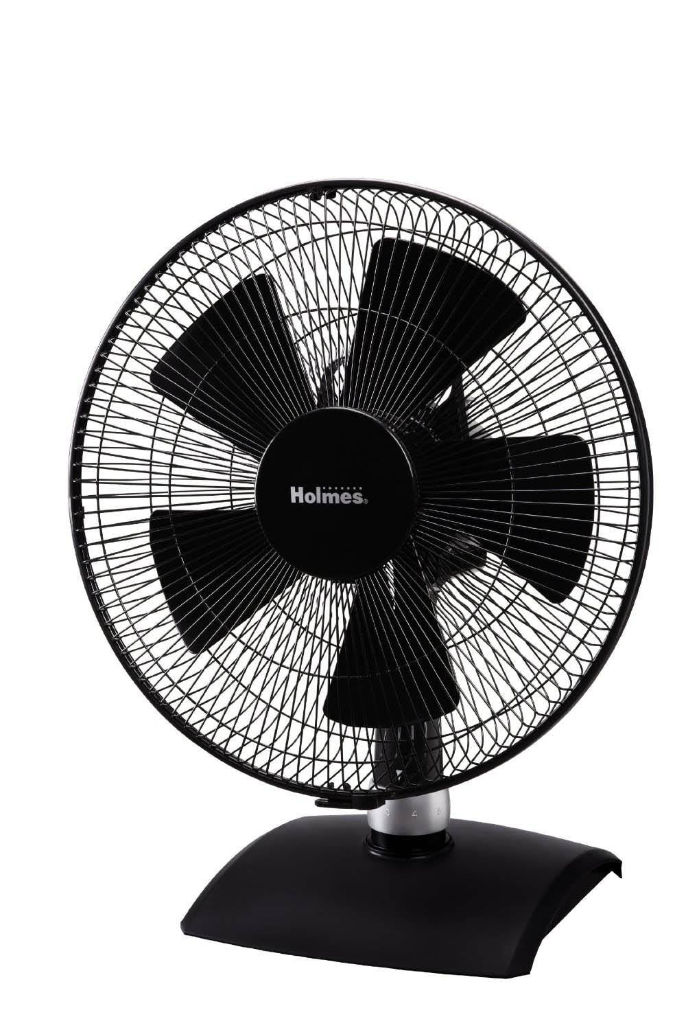 Holmes HDF12235-BM Oscillating 5-Speed Table Home Office Fan 12-Inch - Open Box