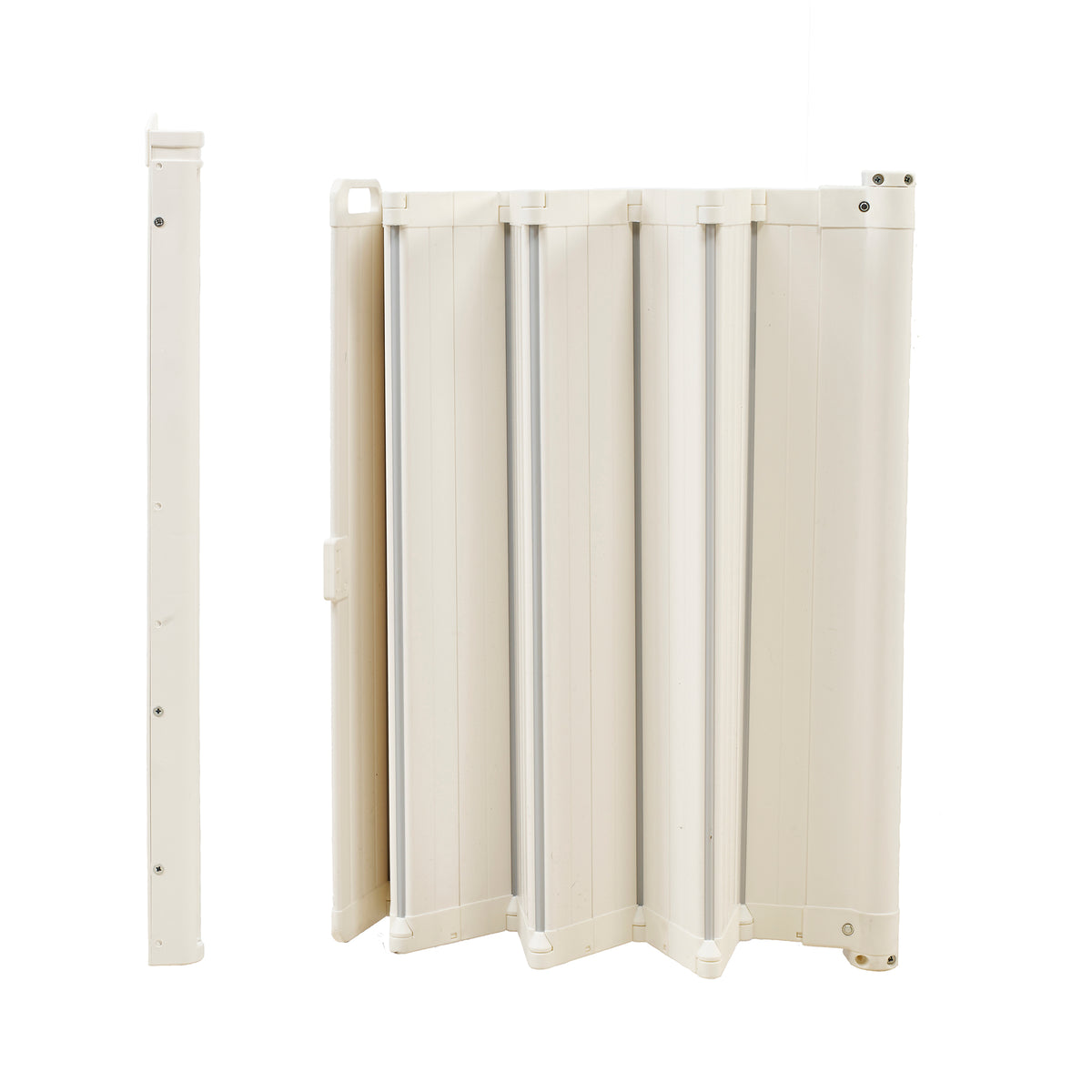 BabyDan Guard Me 25.4-36 In Doorway Auto Foldable Safety Baby Gate, White (Used)