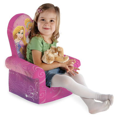 Marshmallow Furniture Comfy Foam Toddler Chair Kids Furniture, Disney Princess