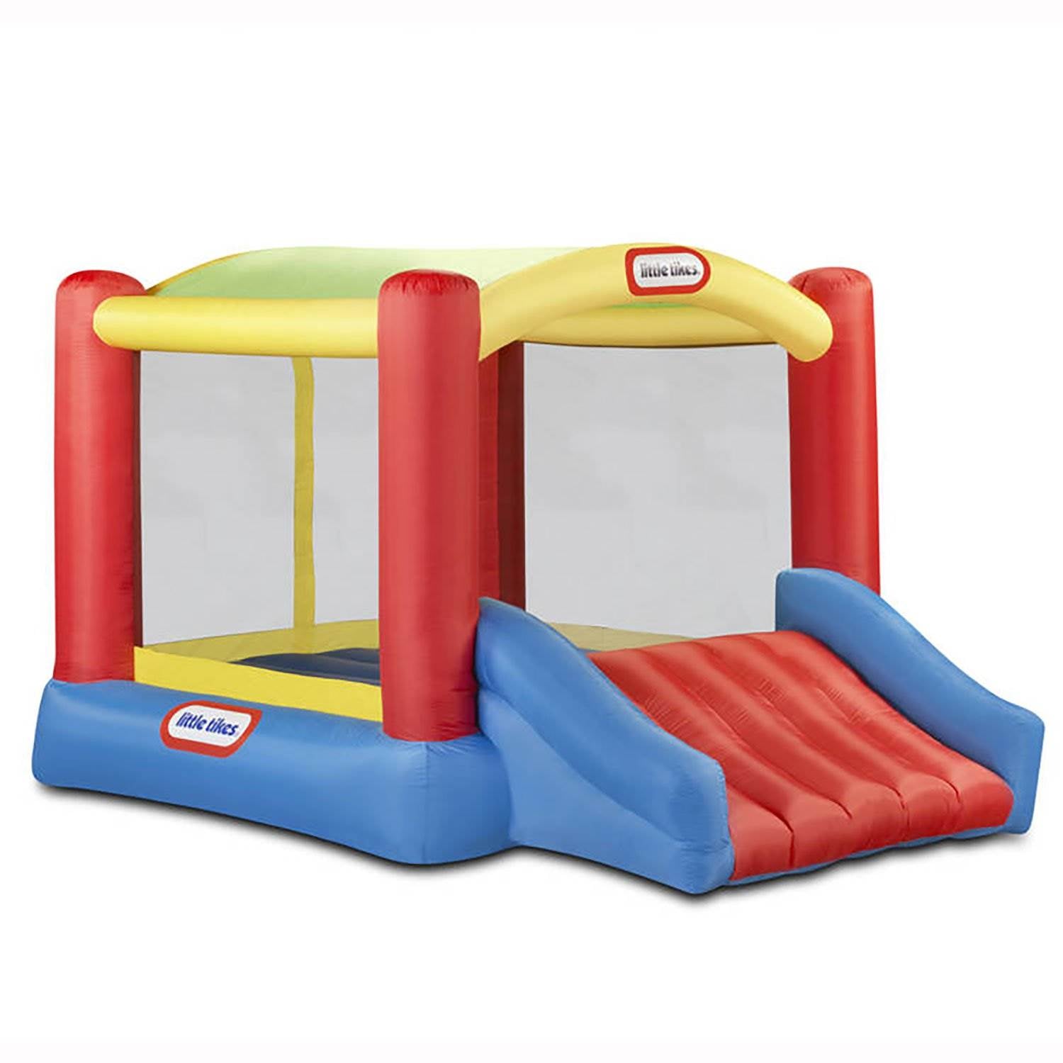 Little Tikes Shady Jump 'n Slide Outdoors Inflatable Bounce House | Open Box
