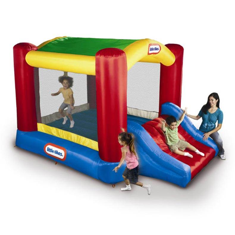 Little Tikes Shady Jump 'n Slide Outdoors Inflatable Bounce House | Open Box