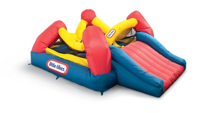 Little Tikes Shady Jump 'n Slide Outdoors Inflatable Bounce House | Open Box